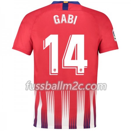 Fußballtrikots Atlético Madrid Gabi 14 Heim Trikotsatz 2018-2019